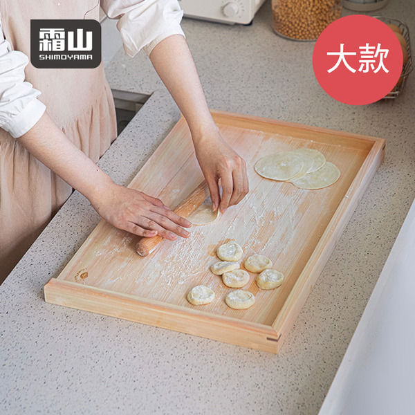 【日本霜山】檜木製桿麵揉麵板/切菜板(大款)