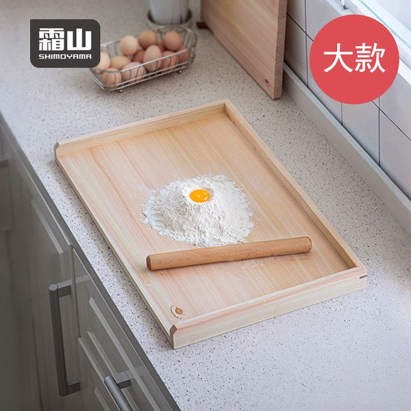 【日本霜山】檜木製桿麵揉麵板/切菜板(大款)
