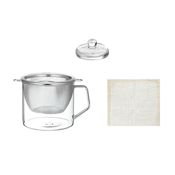 【日本霜山】自製希臘優格/乳清分離/優格過濾器(附重石&濾布30入)