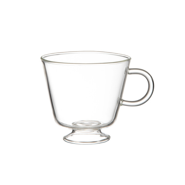 【日本霜山】低腳耐熱玻璃咖啡杯-230ml-2入