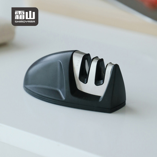 【日本霜山】防滑安全兩段式磨刀器