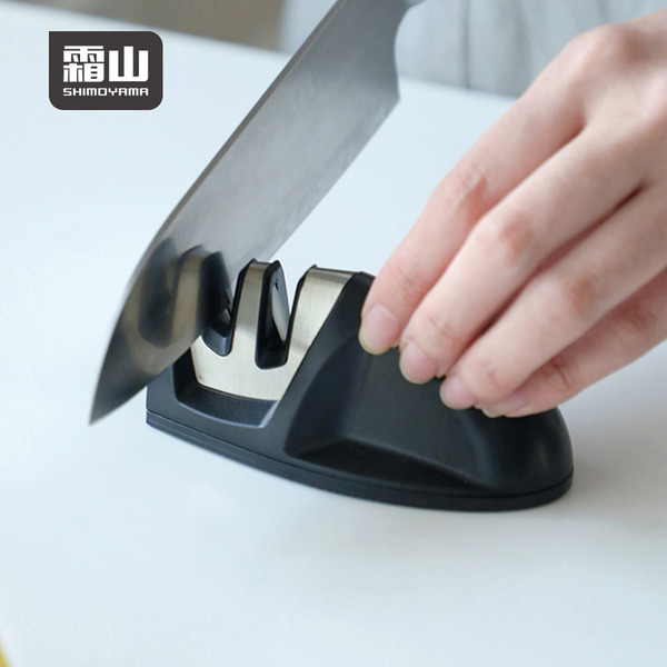 【日本霜山】防滑安全兩段式磨刀器