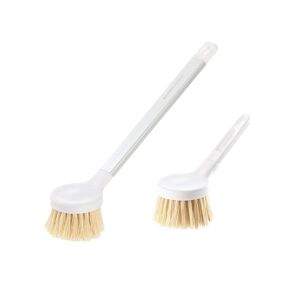 【日本霜山】長柄鋁桿鍋刷/清潔刷(附替換刷頭3入)