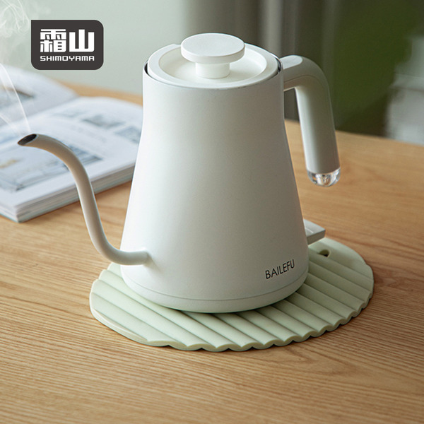 【日本霜山】多用途立體波浪加厚矽膠隔熱墊/鍋墊-多色可選