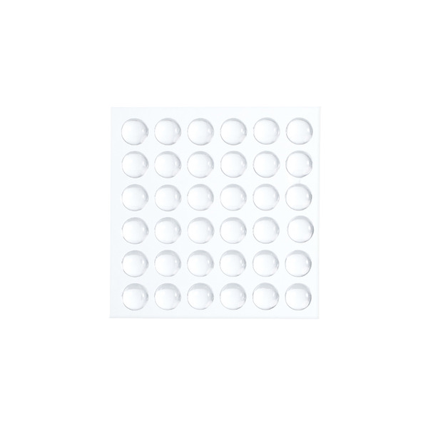 【日本霜山】圓形免鑽釘無痕防水透明防撞貼(36入/包)x3包組