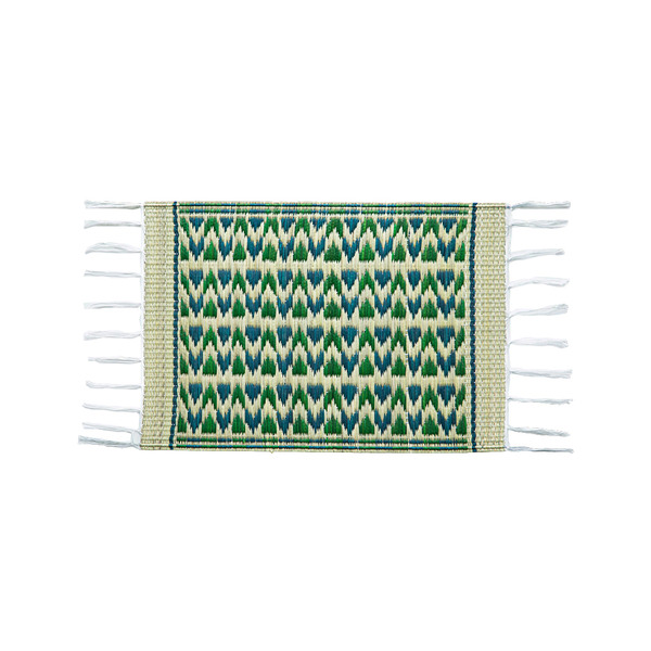 【日本霜山】民俗風藺草編織桌墊/餐墊-S-2入