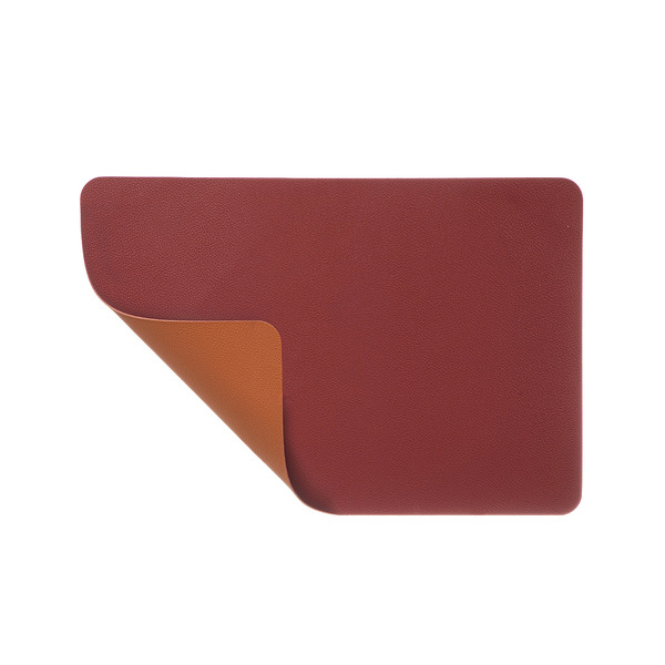 【日本霜山】皮革輕奢風雙面PVC餐墊(2入/包)x3包組