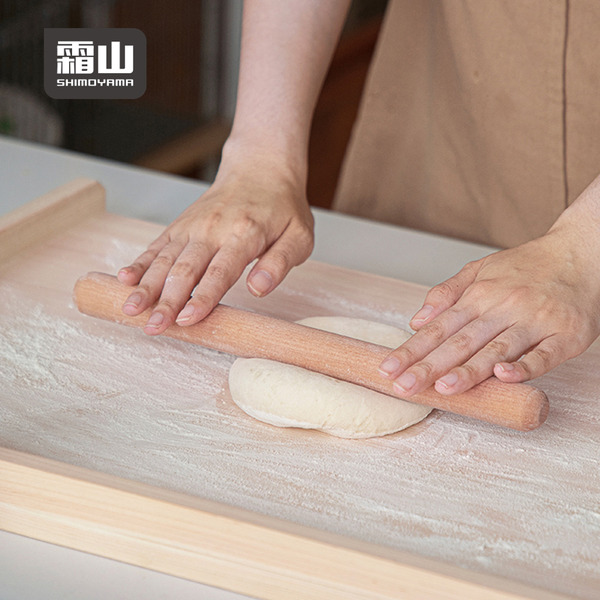 【日本霜山】北歐風櫸木擀麵棍/桿麵棍
