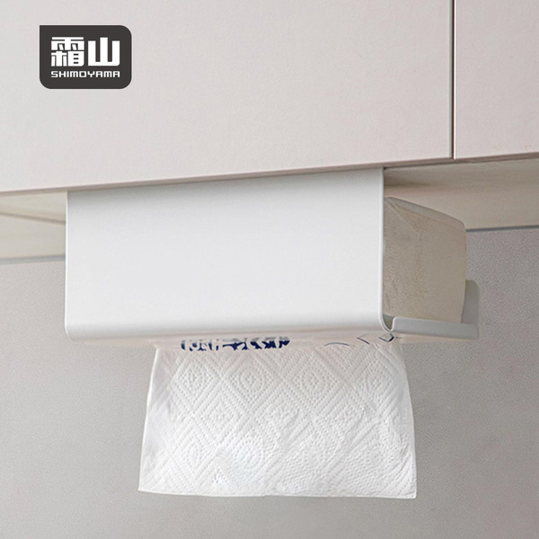 【日本霜山】櫥櫃層板用懸掛式廚房紙巾架