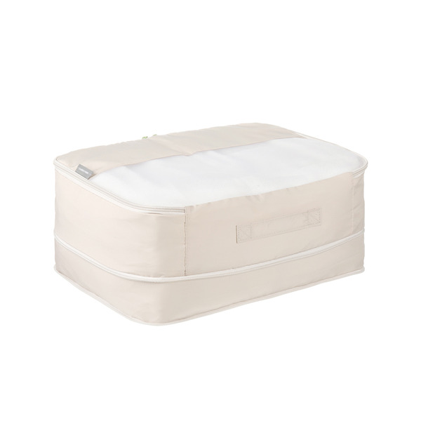 【日本霜山】極簡風棉被羽絨服壓縮收納袋/衣物防塵袋-S-3入