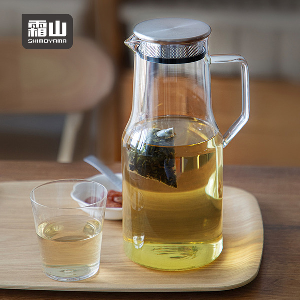 【日本霜山】高透耐熱玻璃冷水瓶-1.6L