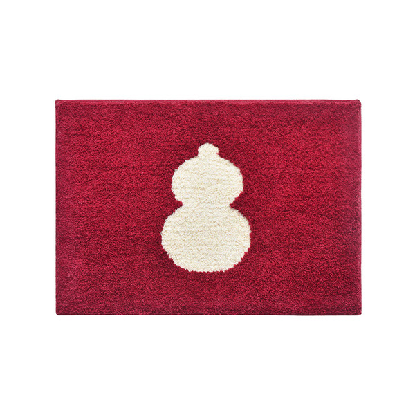 【日本霜山】葫蘆納福防滑地墊/腳踏墊/門墊(紅)-45x65cm