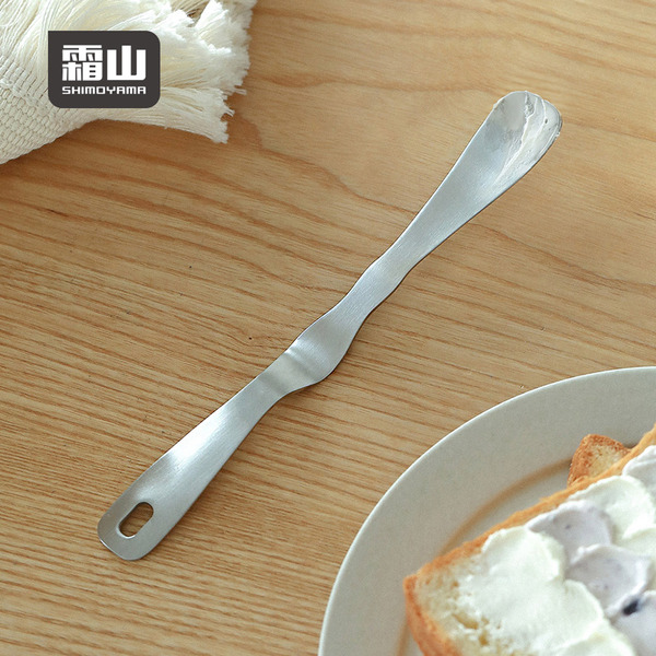 【日本霜山】304不鏽鋼不沾桌果醬抹刀/包餡勺