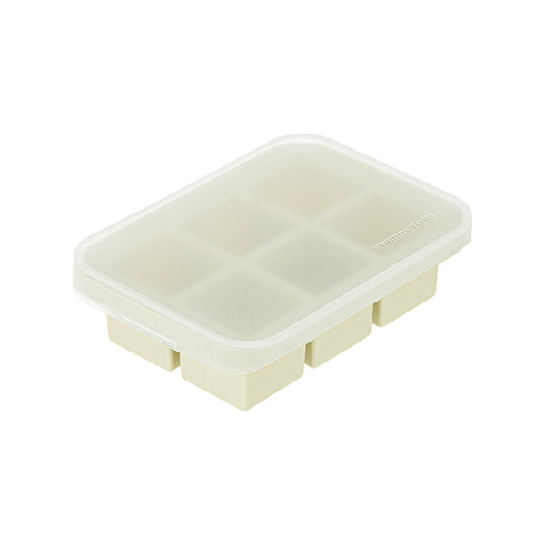 【日本霜山】防異味密封式矽膠製冰盒附蓋(6格)-3入-多色可選