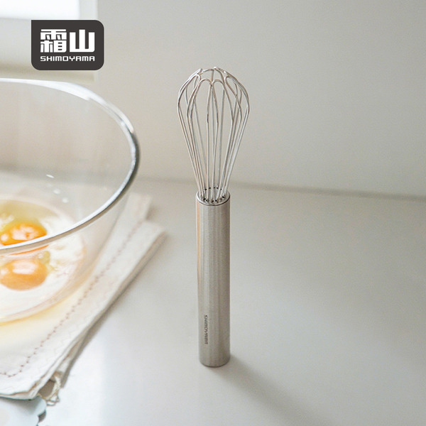 【日本霜山】加粗握柄省力不鏽鋼打蛋器/攪拌器