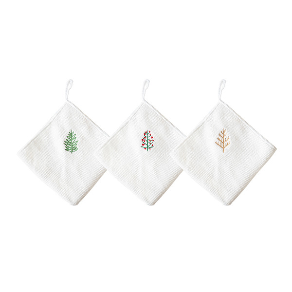 【日本霜山】日系刺繡風強力吸水擦手巾/運動擦巾(3條入/包)x3包組