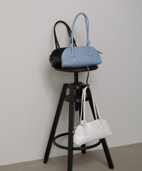 復古皮革迷你波士頓包