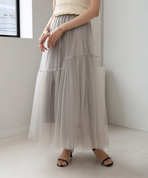 夢幻空氣感拼接網紗蛋糕裙 二色