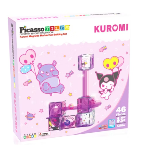 Picassotiles 三麗鷗系列 酷洛米軌道彩繪磁力片 Kuromi 46PCS