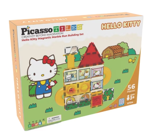 Picassotiles 三麗鷗系列Hello Kitty軌道彩繪磁力片 56PCS