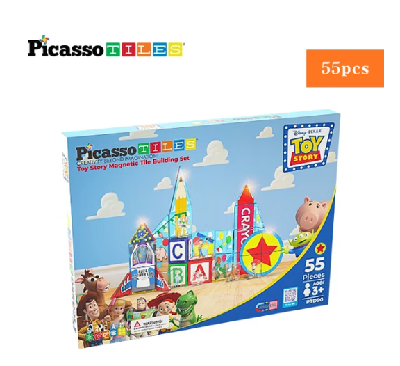 Picassotiles Disney系列 玩具總動員 彩繪磁力片 55PCS