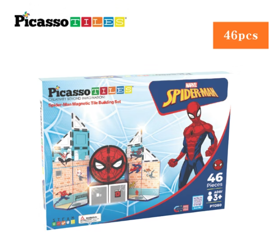 Picassotiles Disney系列 蜘蛛人彩繪磁力片 46PCS