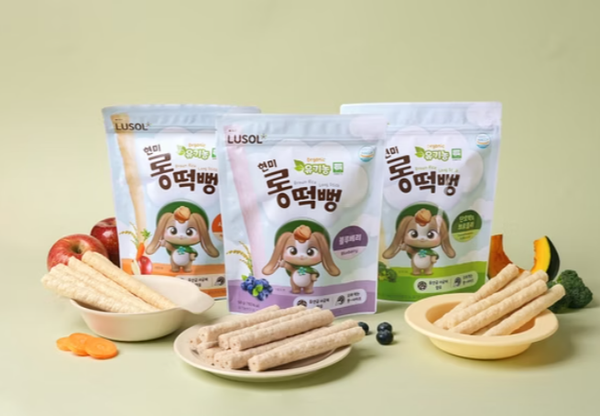 【買2送1】韓國 Lusol 乳酸菌磨牙餅 長米棒6m+ 寶寶米餅 米棒