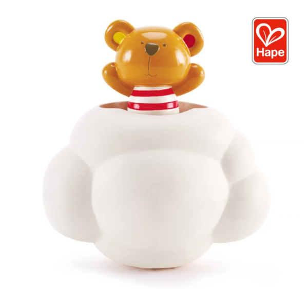 德國Hape 泰迪與雲朵捉迷藏洗澡戲水玩具 洗澡玩具
