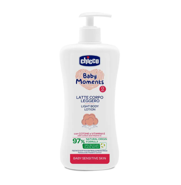 chicco敏弱肌寶貝嬰兒清透潤膚乳液500ml