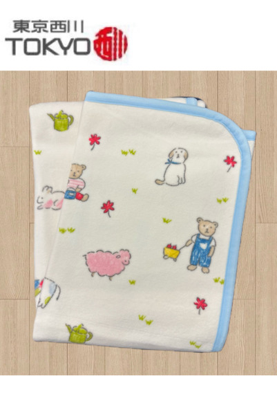 東京西川-農場棉毯(日本製)85x115cm