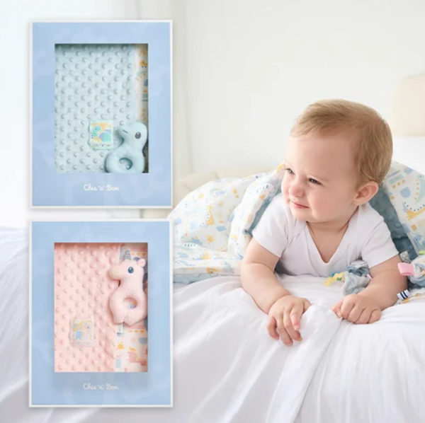 奇哥-豆趣竹纖維四季毯禮盒