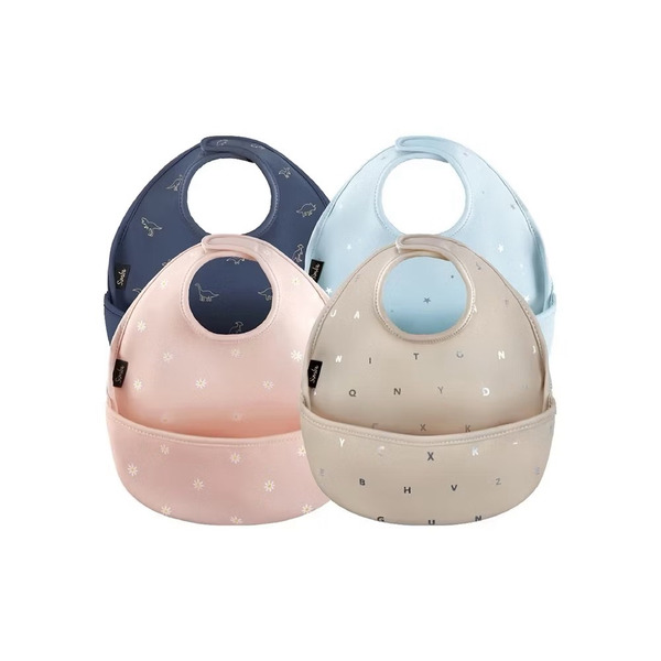 小獅王辛巴 好吃防水圍兜 可接圍兜 輕量好攜帶