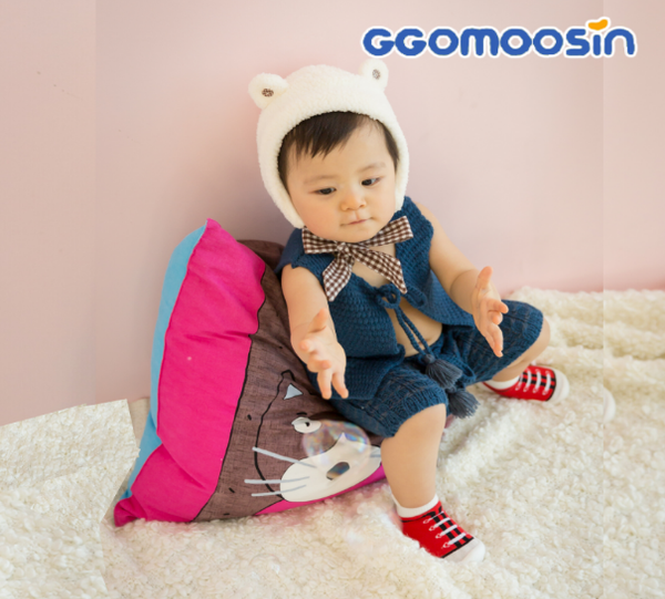 GGOMOSIN學步鞋-運動寶貝(紅) 韓國襪鞋 鞋襪
