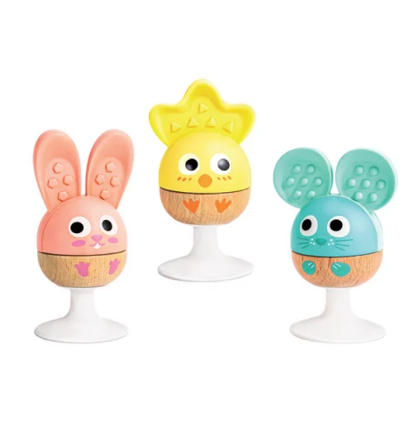 德國Hape 開心磨牙搖鈴三件組 咬咬搖鈴組