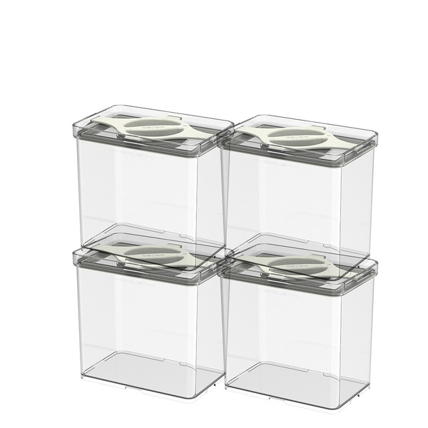 bzyoo Prestoor 轉轉可堆疊保鮮密封罐（M號4入組）