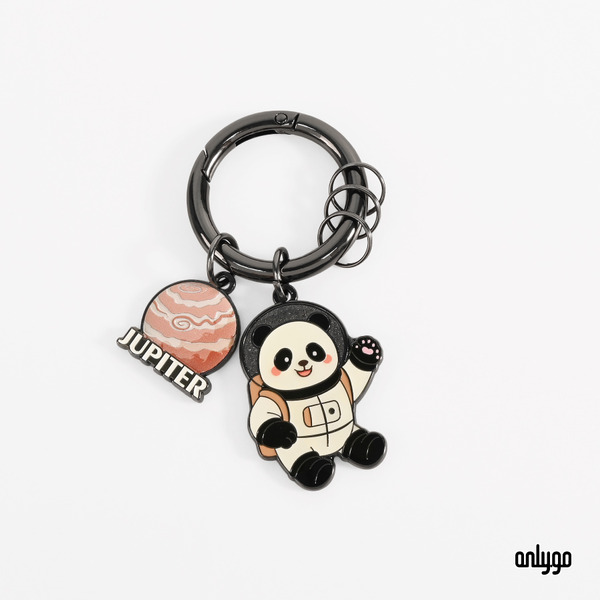 預購｜動物太空人夜光鑰匙圈（木星X大貓熊）