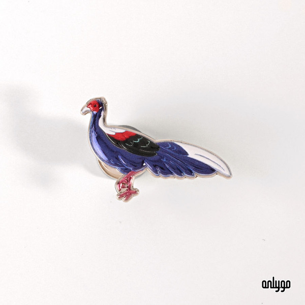 台灣原生動物徽章（藍腹鷴）