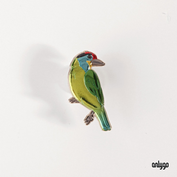 台灣原生動物徽章（五色鳥）