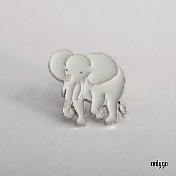 世界動物圖鑑徽章（非洲象）