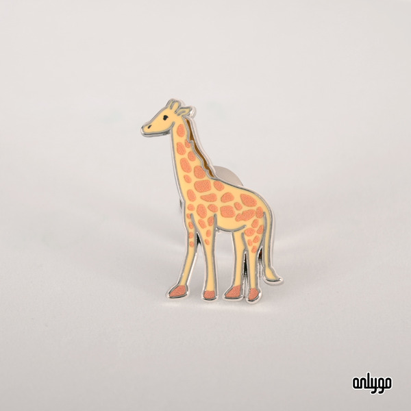 世界動物圖鑑徽章（長頸鹿）