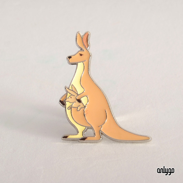 世界動物圖鑑徽章（袋鼠）