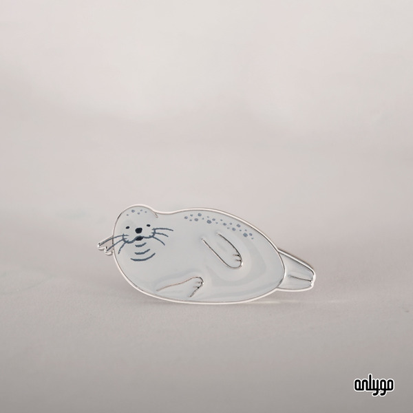 世界動物圖鑑徽章（港灣海豹）