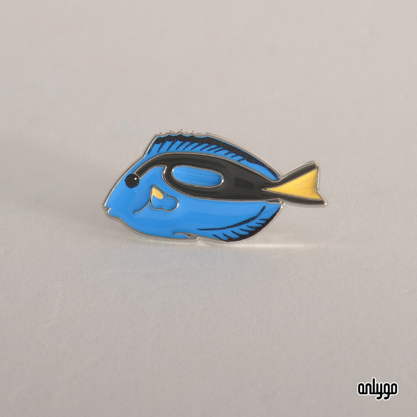 缺貨中｜世界動物圖鑑徽章（藍唐王魚）