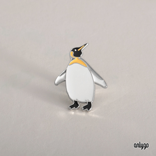 世界動物圖鑑徽章（國王企鵝）