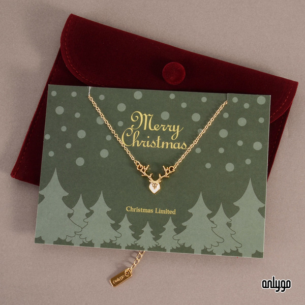 停產｜聖誕禮物！馴鹿項鍊耶誕禮物組