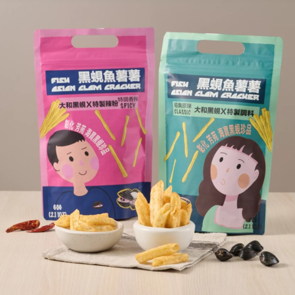彰化縣養殖協會 黑蜆魚薯薯(辣味X5/原味X5)共10包