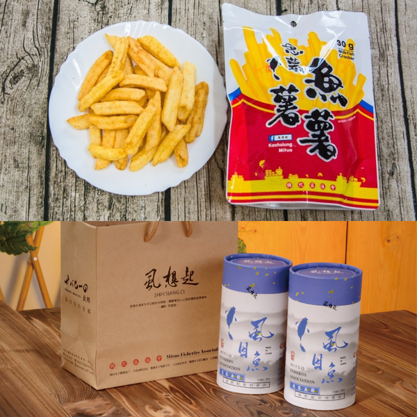 虱想起 彌陀區漁會 虱目魚鬆(2罐)+思慕魚薯薯(12入)