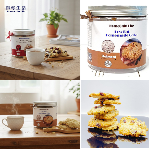 鴻琴生活 阿儀美食屋_苺燕/ 燕麥低脂手工餅乾 3罐組(240g /罐)
