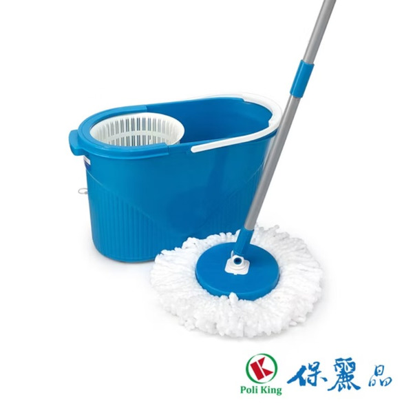 【保麗晶】台灣製二代全自動拖把組