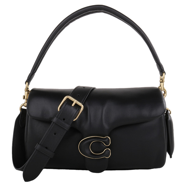 COACH-Tabby 26 大C標誌柔軟皮革兩用包黑色